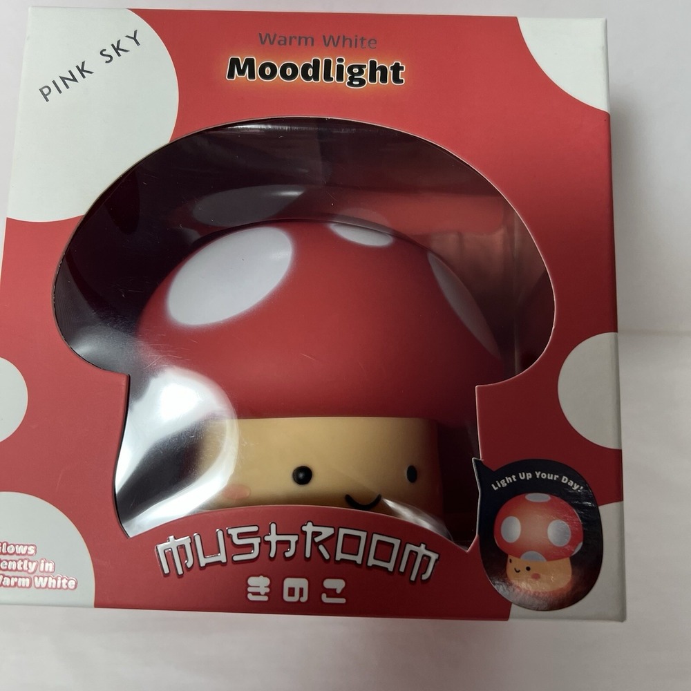 Mushroom Pink Sky Mood light Nightlight Warm White -‎ Brand New
